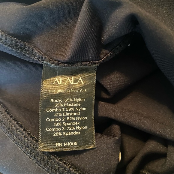 ALALA Heroine Tight Black And Aruba Blue 7/8 Leggings Size Small - Picture 15 of 15